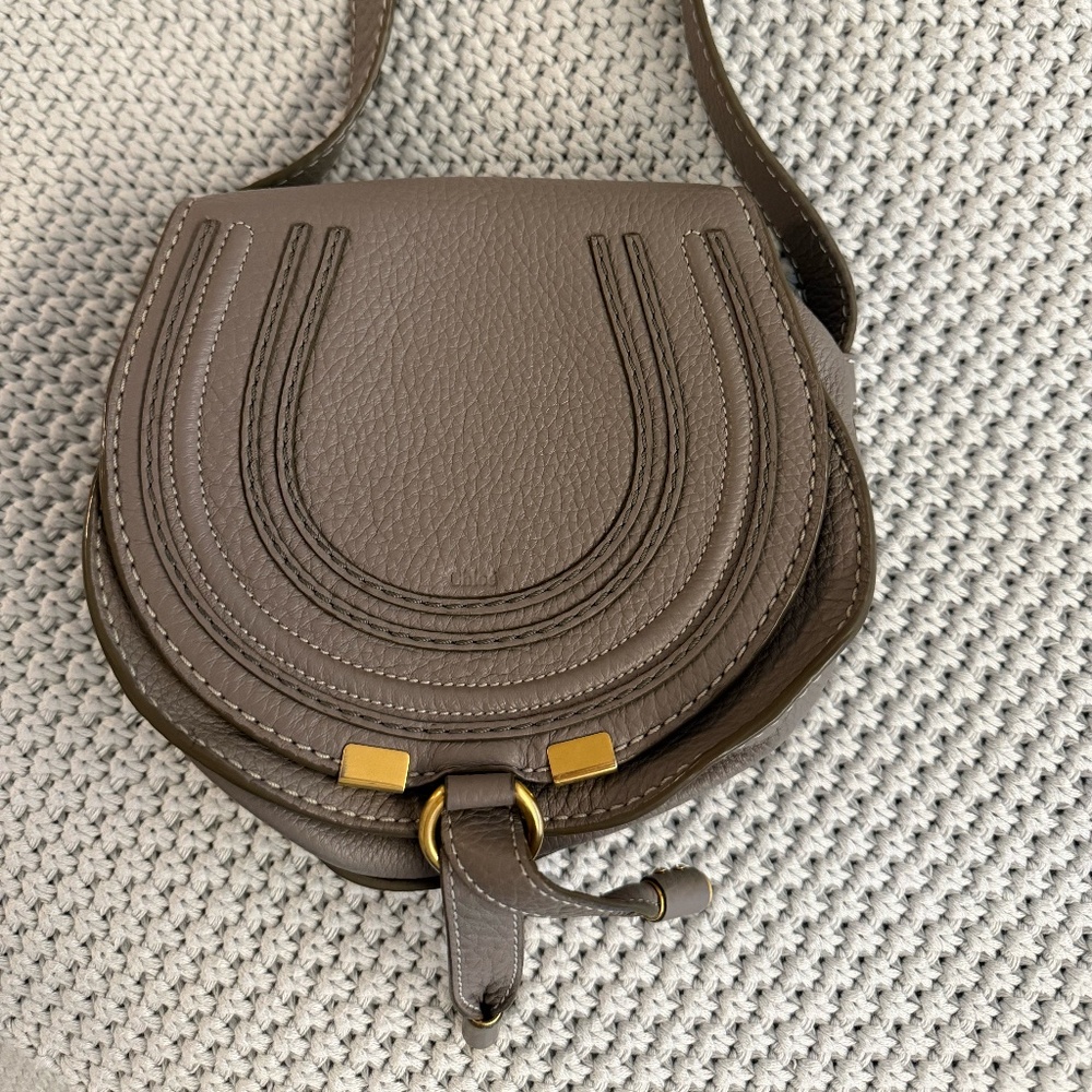 Chloe Marcie Small Crossbody Bag in Grained Calfskin